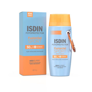Protetor Solar Corporal Isdin Fusion Gel Sport Wet Skin FPS 50 89,5g em Oferta na Shopee