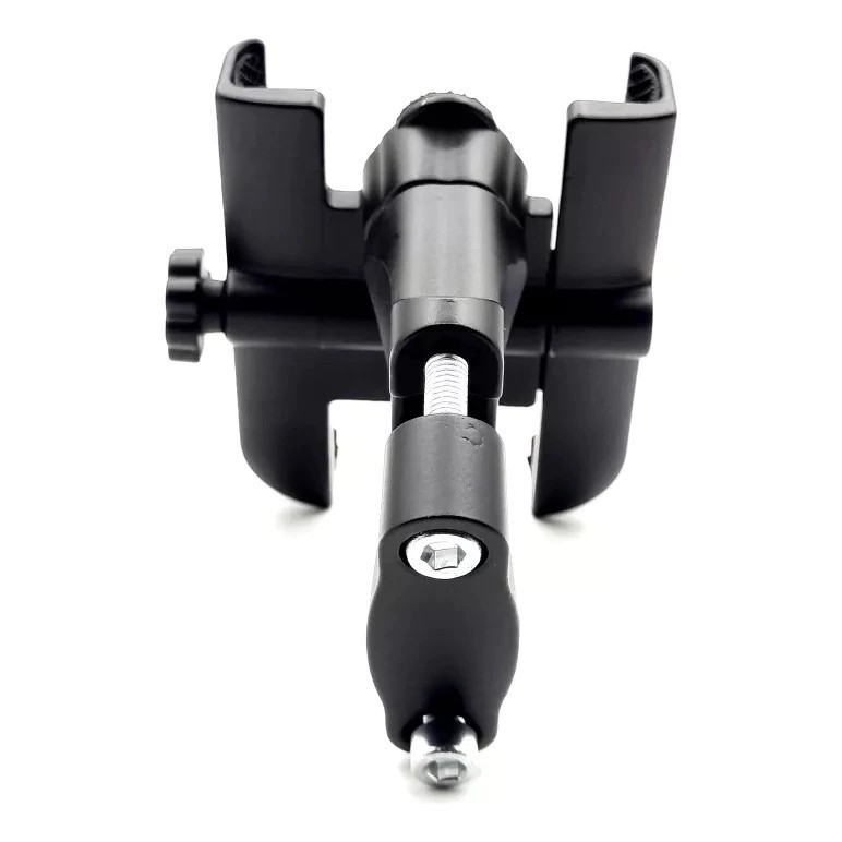 Suporte de celular para moto e bike liga de alumínio ajustável estável gira 360 graus Universal — imagem 2 de 2