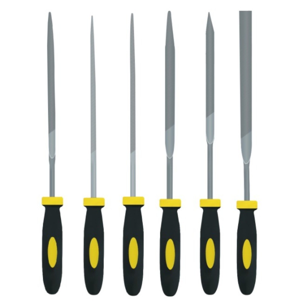 Jogo de limas agulha com cabo 6 peças - BOM-3405 Bomvink