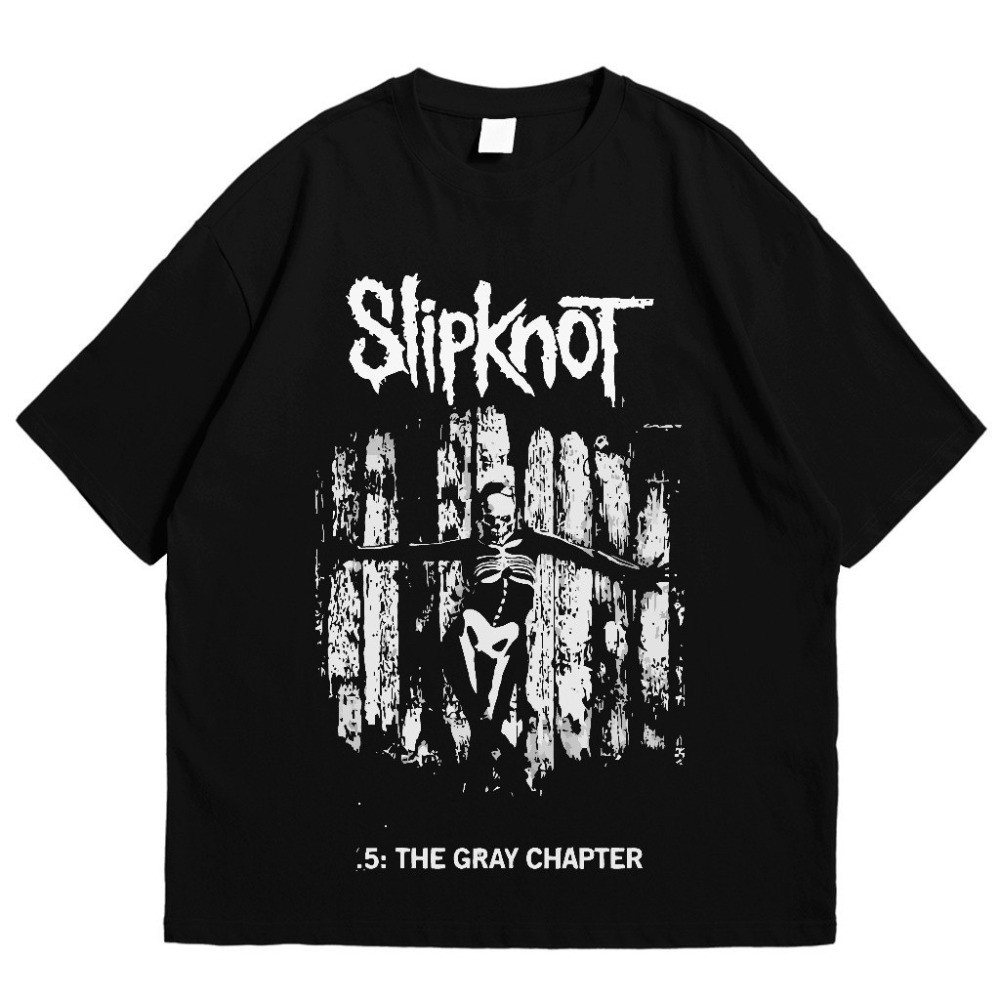 Camiseta Unissex Slipknot The Gray Chapter Estilo Streetwear Algodão Confort Vintage Básico