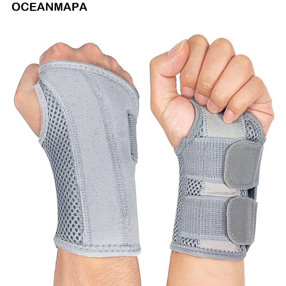 OCEANMAPA Cinta De Pulso Feminino E Masculino Pulseiras Banda Suporte Tala Protetor De Mão
