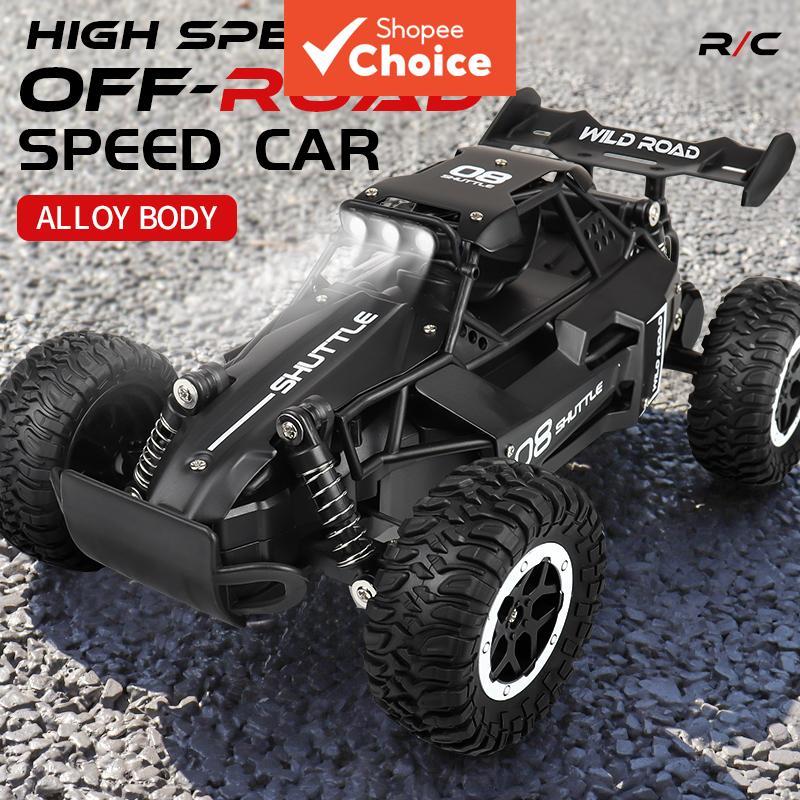 Carro de controle remoto off-road de alta velocidade em liga, suspensão independente nas quatro rodas, jogabilidade de