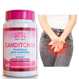 PROBIÓTICOS CANDITCHAU candidiase candida antifungo 60 cápsulas - 500mg