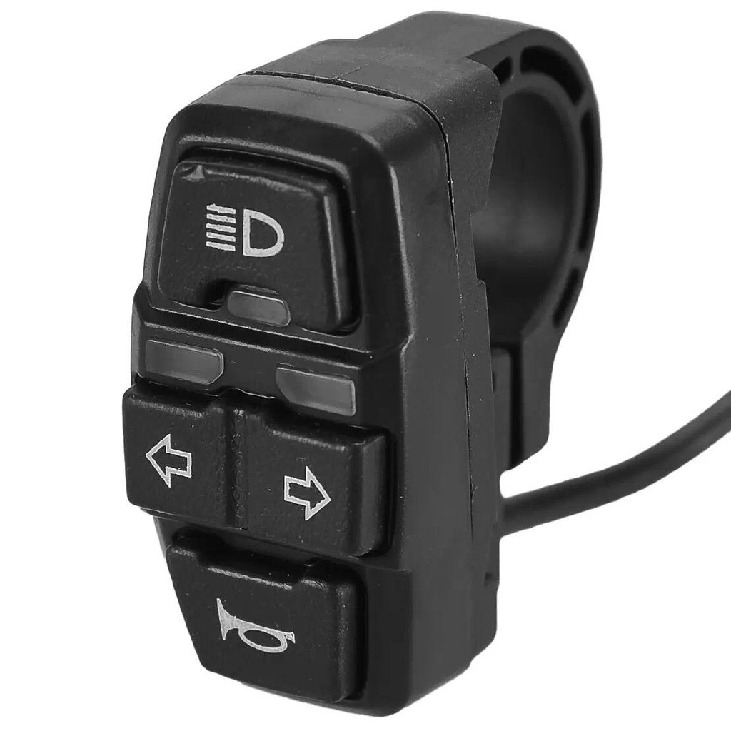 48V Guiador Farol Sinal De Volta Luz Chifre Interruptor Botão 3in1 Para Motocicleta Scooter E-bikeauto Peças Decoração D