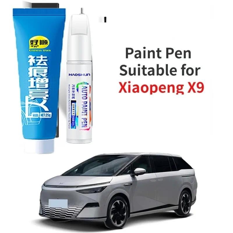 Caneta De Pintura Adequada Para Xiaopeng X9 Noite Escura Preto Asterismo Ouro Especial XPeng X9 Acessórios De Modificaçã