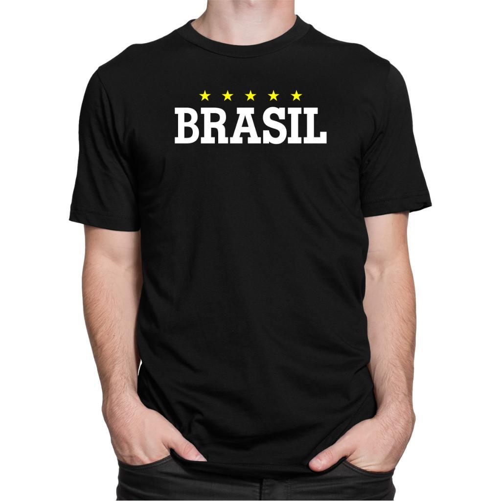 Camisetas Brasil Copa Futebol Seleção Brasileira Camisa Estampa