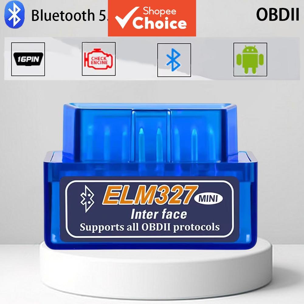 Ferramenta De Diagnóstico Automotivo ELM327 V1.5 Bluetooth 5.1 Para IOS Android PC Super Mini
