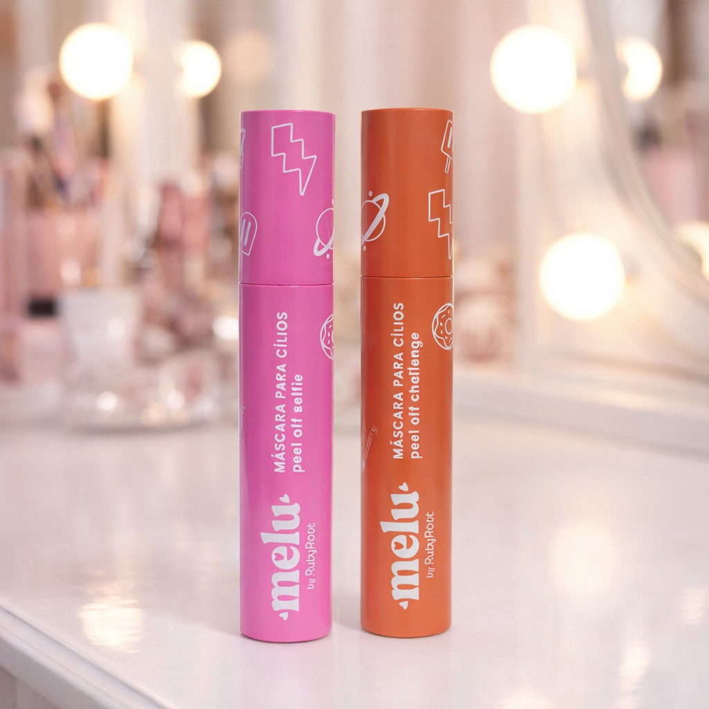Kit 2 Mascaras Cilios Peel Off Challenge Selfie Melu Ruby Rose Rimel Ruby Rose
