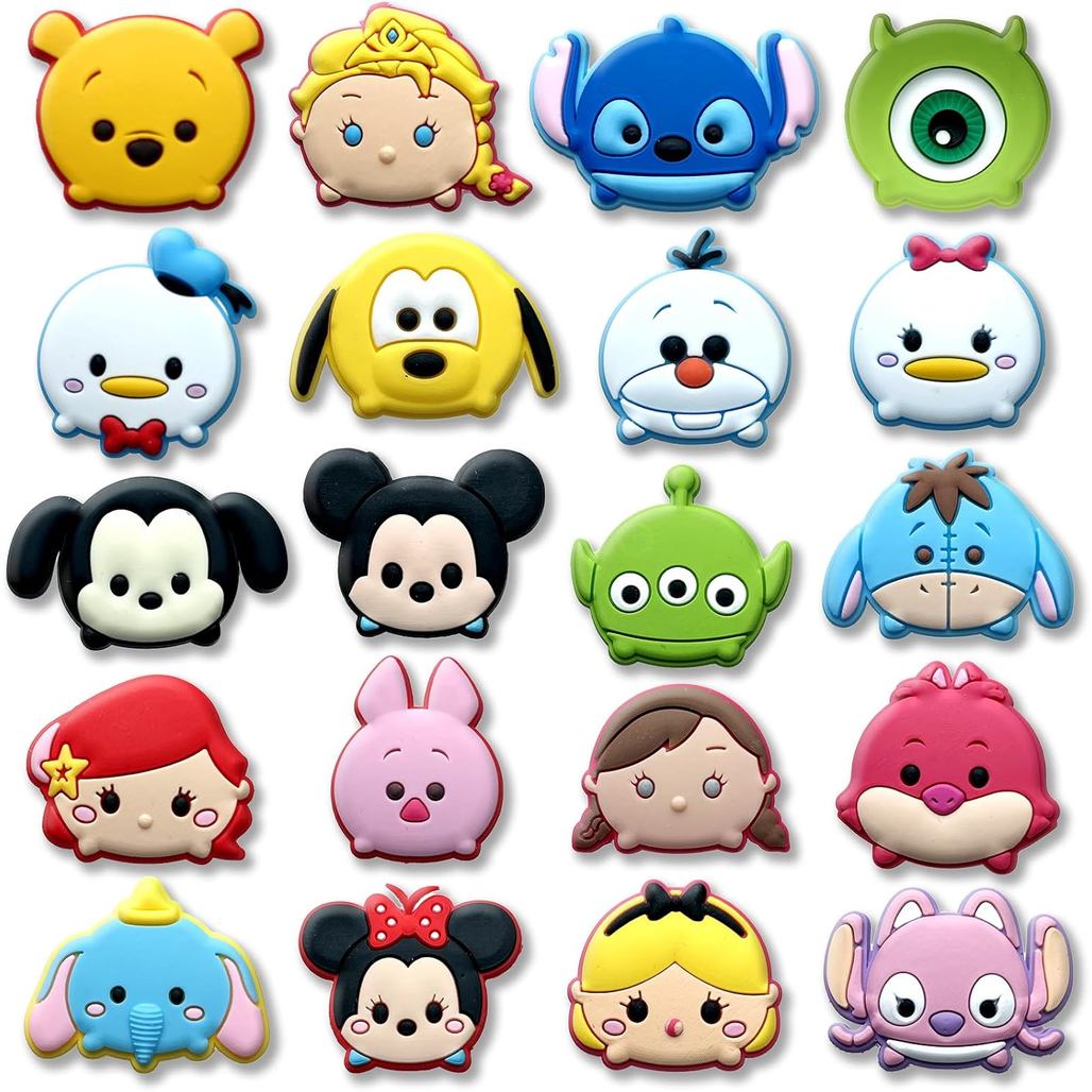 Joivoritow 20 Peças de Enfeites de Sapato em Estilo Cartoon para Sandálias Croc, Acessórios de Sapato para Presentes