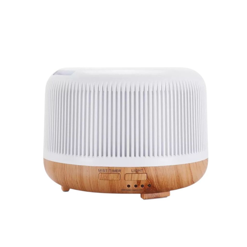 Difusor 2 Em 1 De Aromas, Umidificador 300ml Ultrassônico Estilo Branco com Led 7 cores com controle