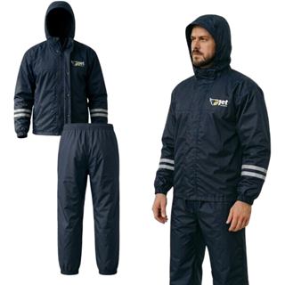 Capa de Chuva Moto Bicicleta XXL Impermeável c/Calça Faixa Refletiva Jet Adventure em Oferta na Shopee