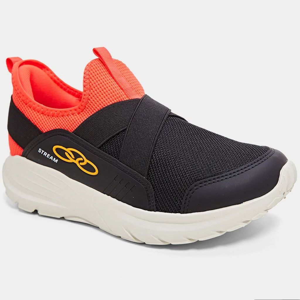 Tênis Infantil Olympikus Stream Menino - Preto e Vermelho