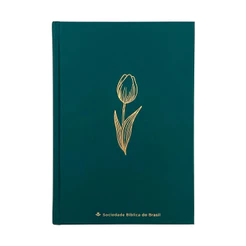 Bíblia Sagrada Mare | NAA | Tulipas | Capa Dura Verde