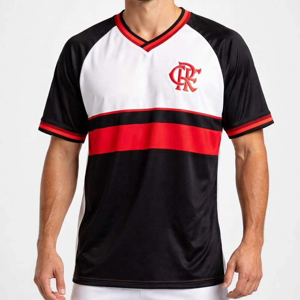 Camiseta Flamengo Betel Score Vermelho/Preto Oficial + NF