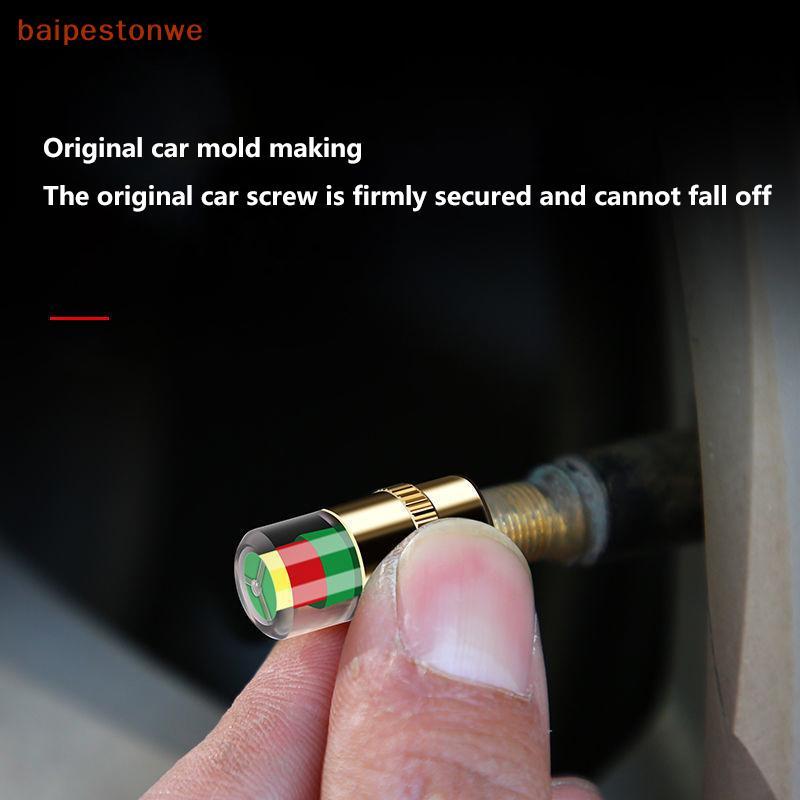 [baipestonwe] 1 Conjunto De Acessórios DIY Indicador De Medidor De Pressão De Pneu De Carro Alerta Tampa De Válvula De M