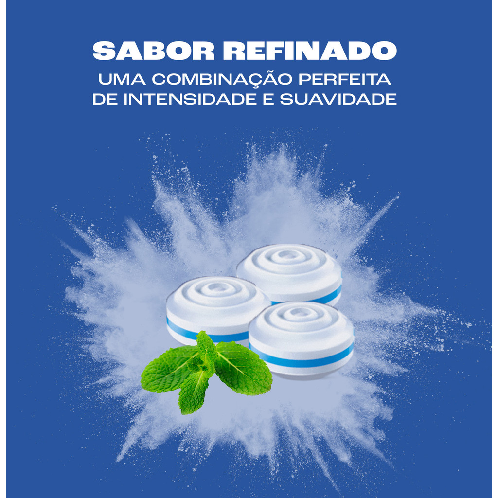 Pastilhas, Sem Açúcar, Sabor de Menta, Display, Mentos, Clear Breath Peppermint - 210 g | 2 Unidades