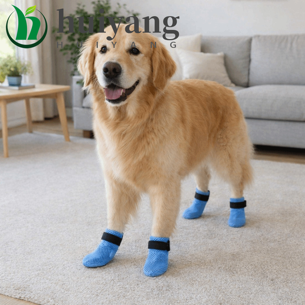 HUIYANG Capas Para Pés De Animais De Estimação , Malha Respirável , Capa Anti-Arranhões Gatos Antiderrapante Silenciosa 