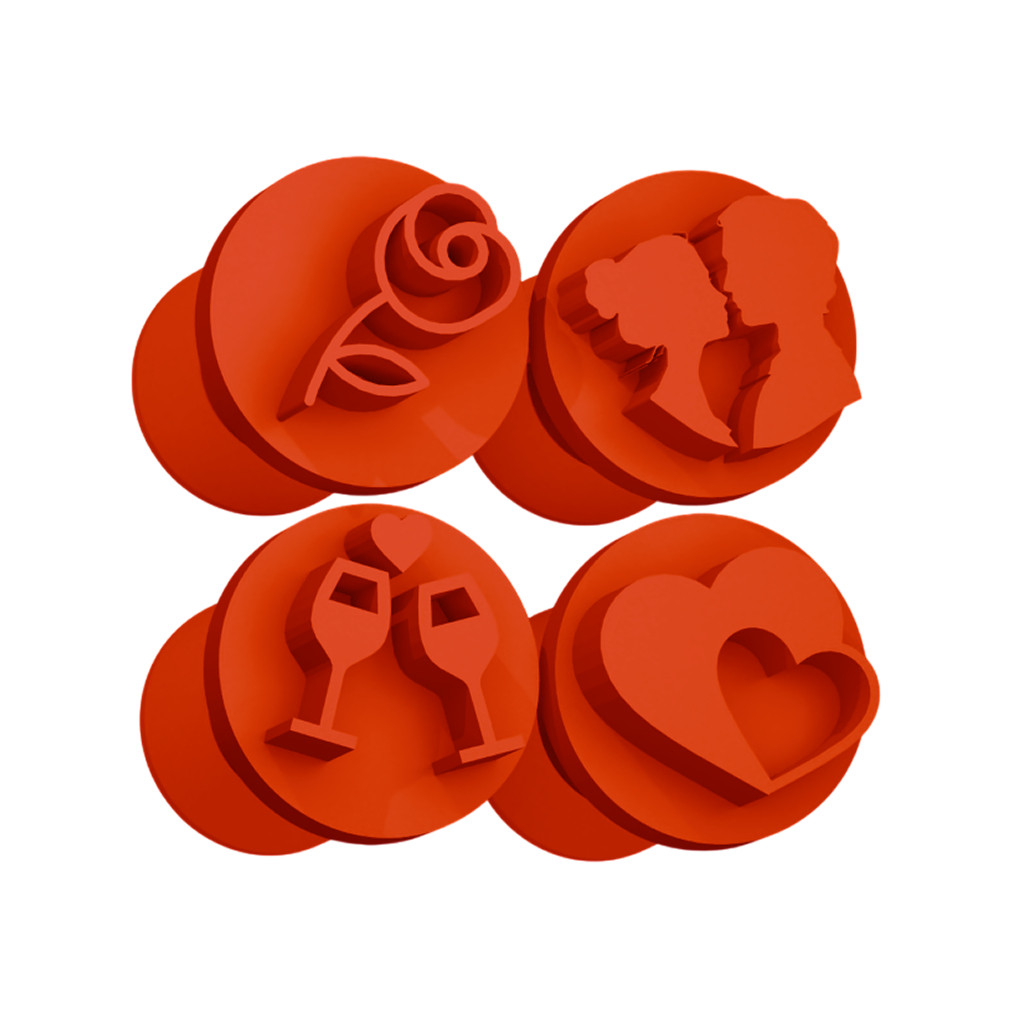 Carimbo para Brigadeiro e Doces - Casamento - Kit com 4 unidades