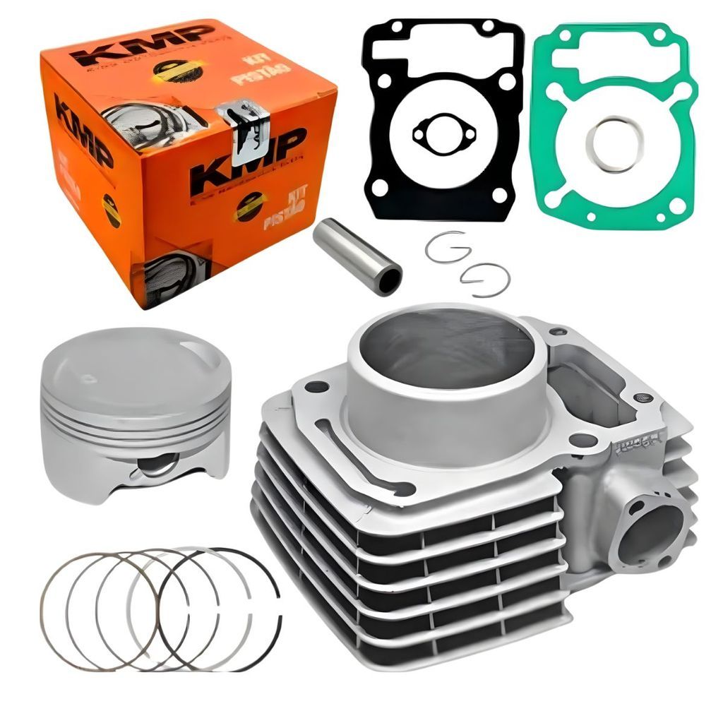 Kit Kmp CG 150 Titan Fan Motor Cilindro Completo Bros Nxr Pistao Anel Junta