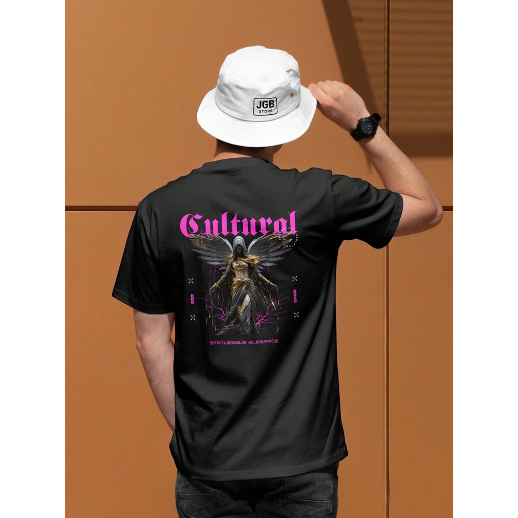 Camiseta Streatwear Anjo Cultural 100% Algodão Unissex Masculino Feminino Plus Size Blusa Copa Mundo