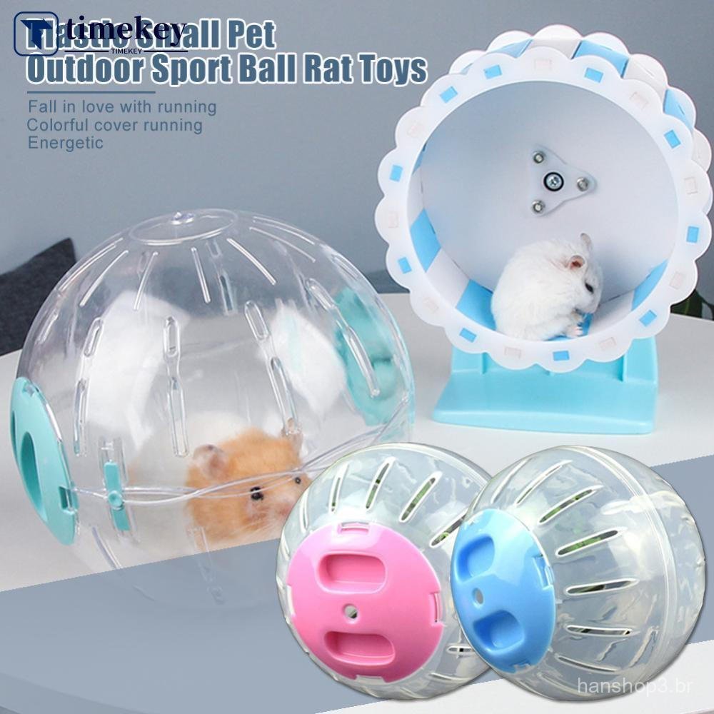 1 Peça 10cm/12cmplástico Pequeno Animal De Estimação Esporte Ao Ar Livre Bola Grounder Jogging Hamster Brinquedo