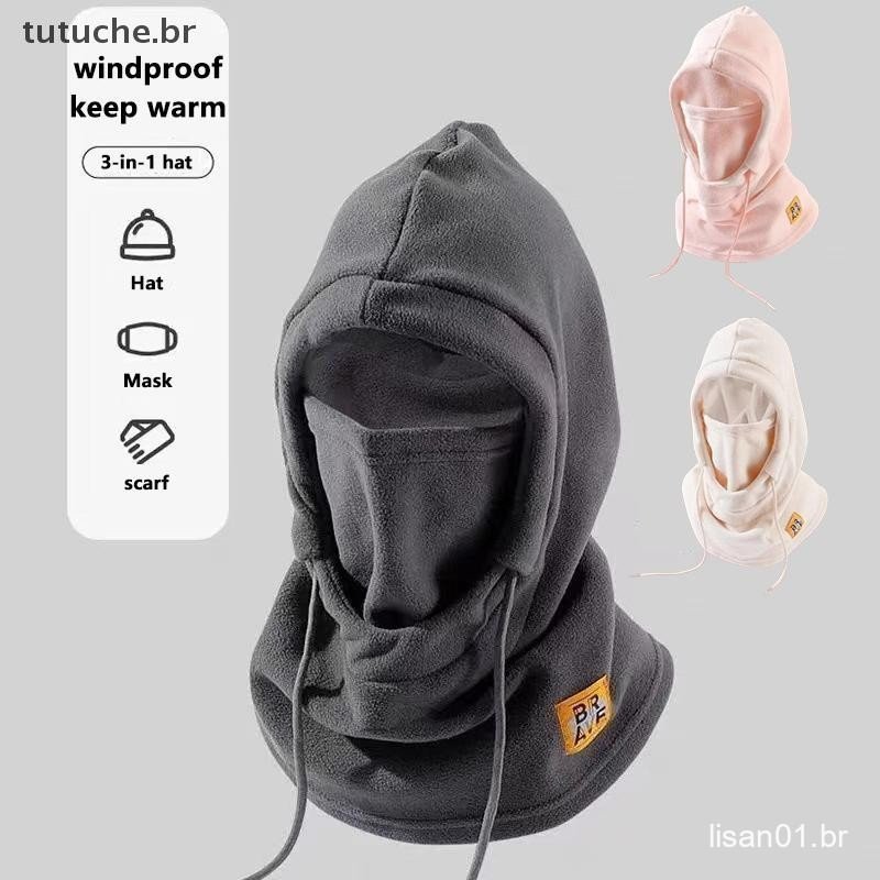 TU Inverno Térmico Velo Balaclava Cachecol Esqui Máscara Facial Pescoço Mais Quente Snood Capuz Chapéu À Prova De Vento