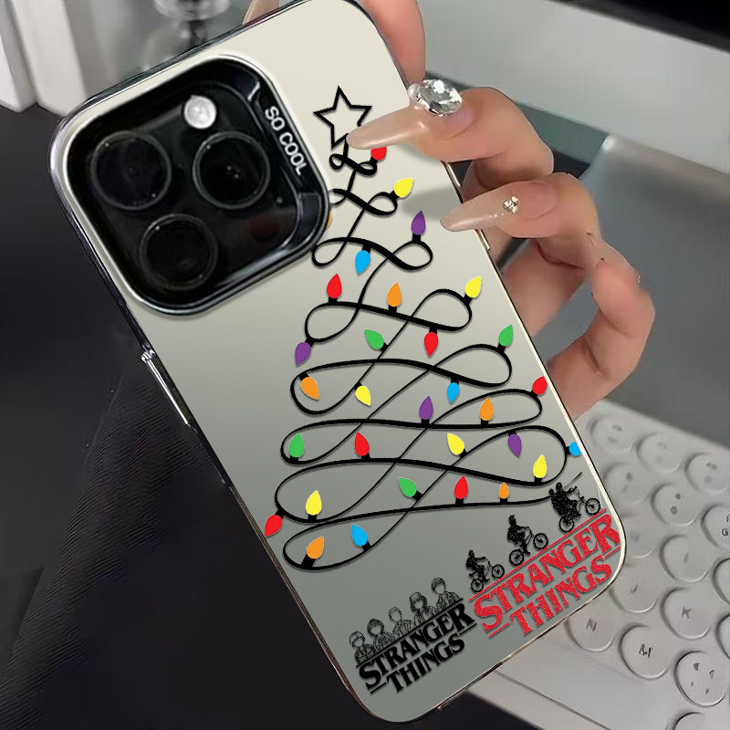 Capinha de celular Árvore de Natal de Stranger Things para Samsung S22 S24 S23 Ultra S20 S21 S23 FE S24 S25 Capa