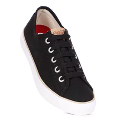 Tênis Coca Cola Stream Canvas Preto e Bege - Feminino