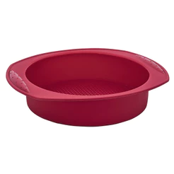 Assadeira Antiaderente Forma De Silicone Redonda Para Bolos Tortas Flexível