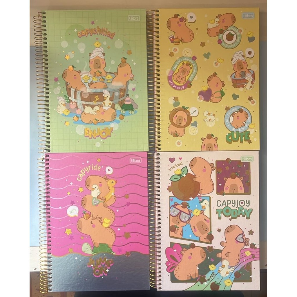 CADERNO UNIVERSITARIO 1MATERIAS CAPA DURA 80F CAPYCLUB TILIBRA 200x275mm em Oferta na Shopee