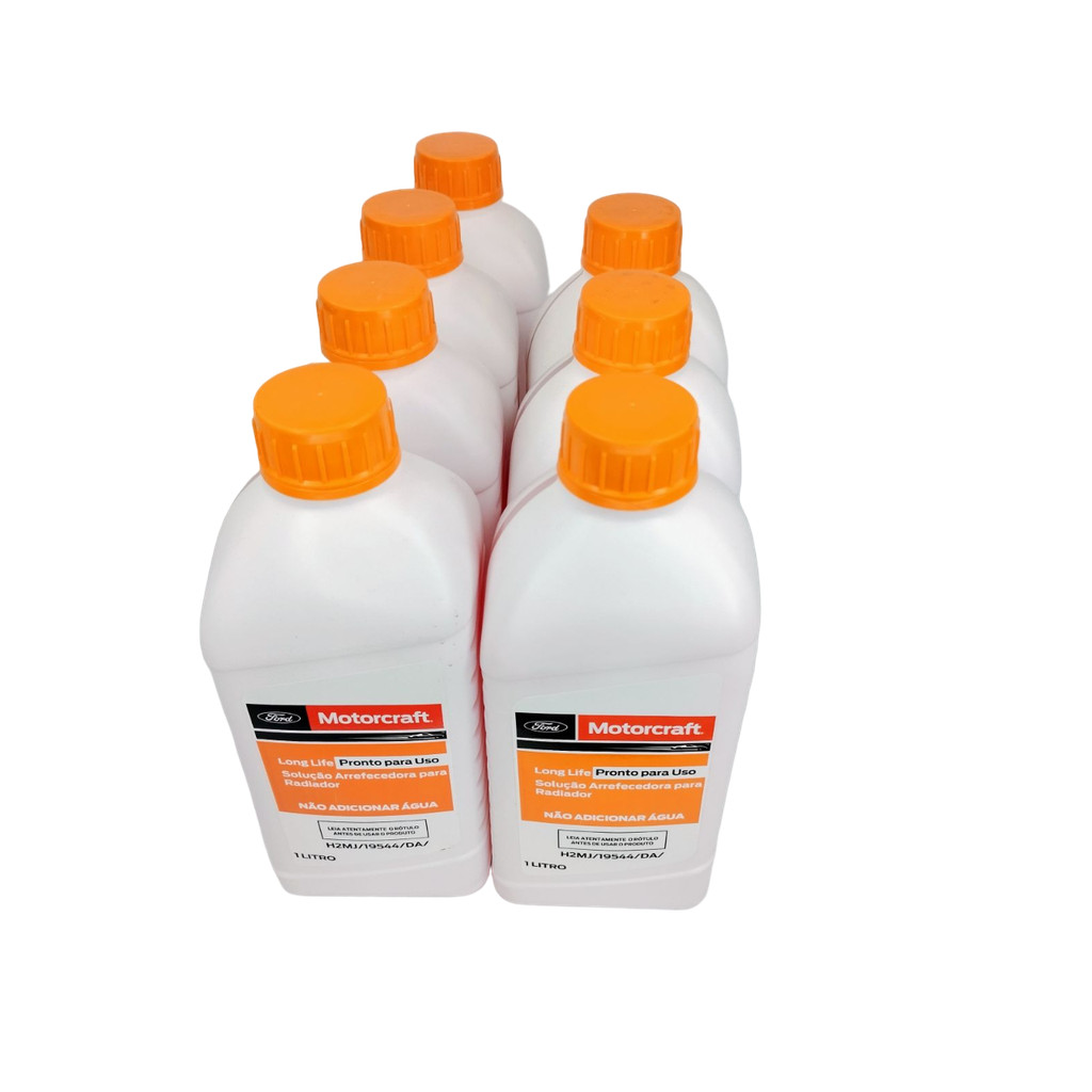 Kit 7 Aditivos Radiador Motorcraft Laranja New Fiesta Sedan