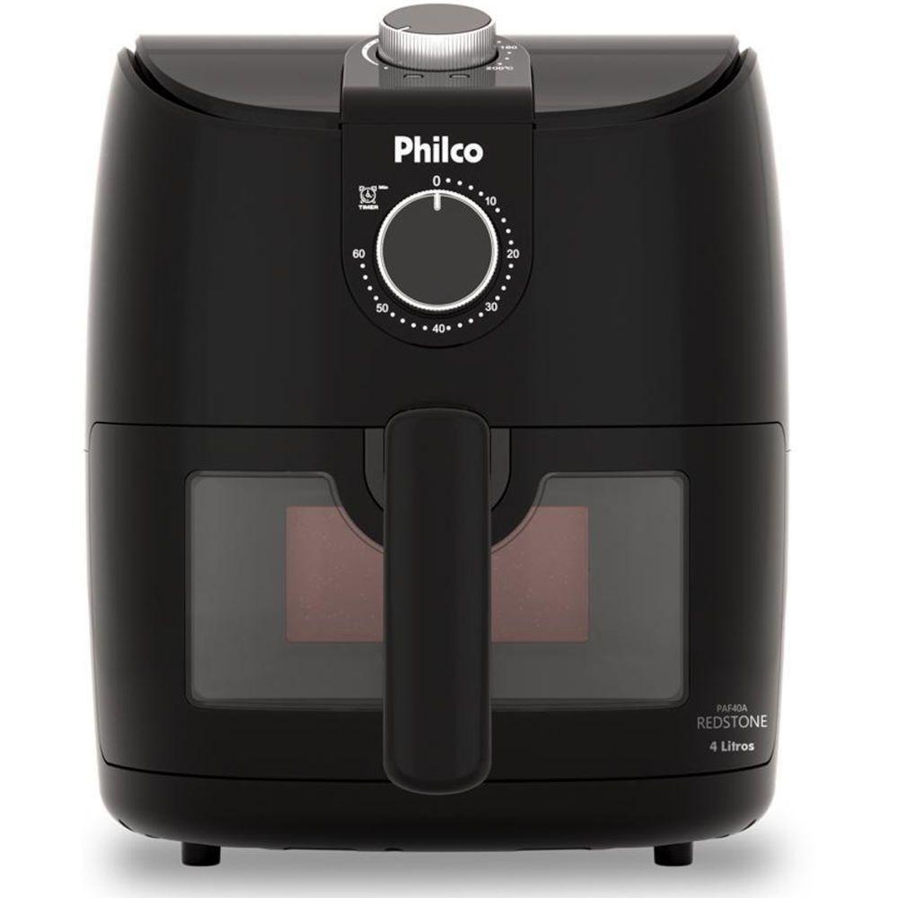 Fritadeira Elétrica Air Fryer Philco PAF40A 4L com Visor Glass e Revestimento Redstone 1500W