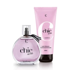 Eudora Kit Chic Retrô: Desodorante Colônia 95ml + Loção Hidratante Desodorante Corporal 200ml