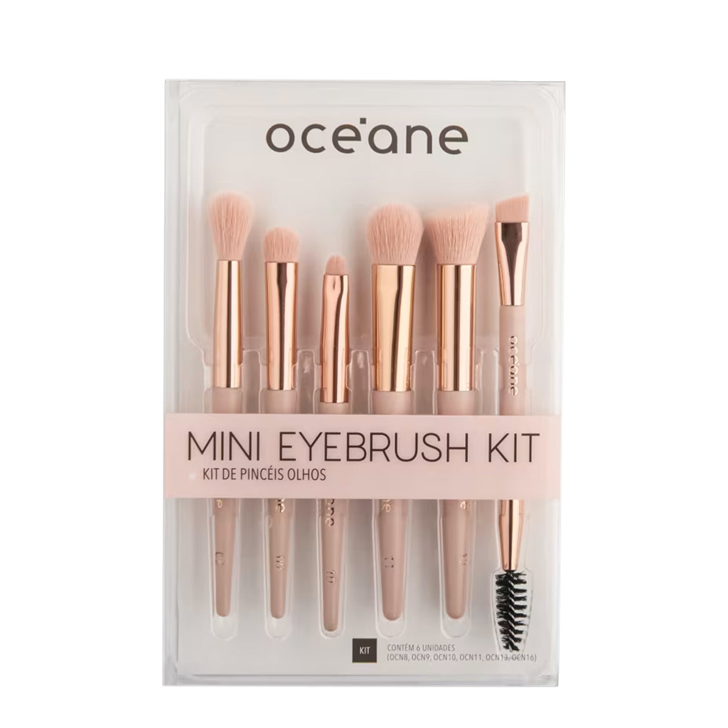 Océane Edition Kit 6 Mini Eyebrush - Mini Pincéis para Olhos