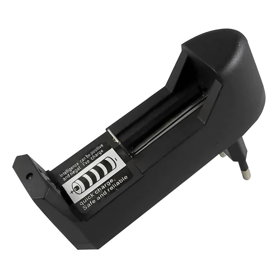 Carregador de Baterias Lítio Universal Bivolt - Rápido, Portátil e Seguro para Lanternas Táticas
