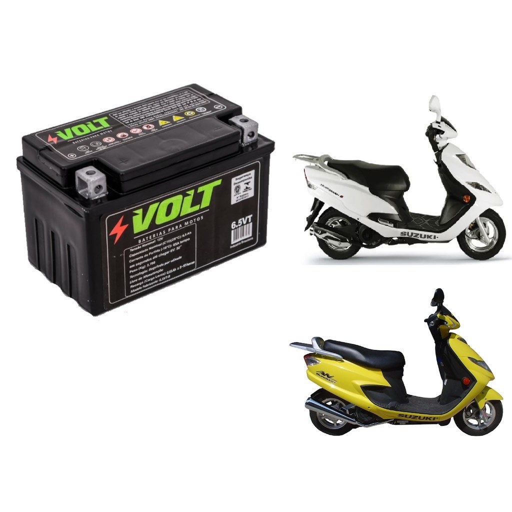 Bateria de Moto Volt 6.5VT Suzuki 125 Burgman / Mirage 150 Kasinski Qualidade