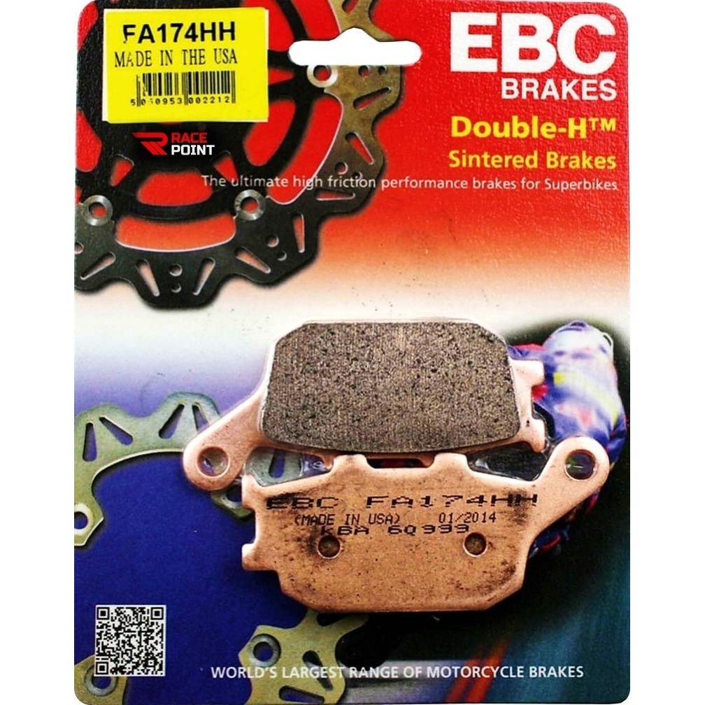 Pastilha Freio EBC Traseira MT 07 MT 09 Hornet ABS CB 300 ABS Bandit 650 1200 V-Strom 650 1000 Ninja 650 Versys 1000