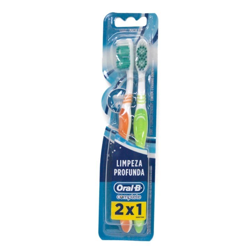Escova Dental Oral B Complete Macia 40 Leve 2 Pague 1 em Oferta na Shopee