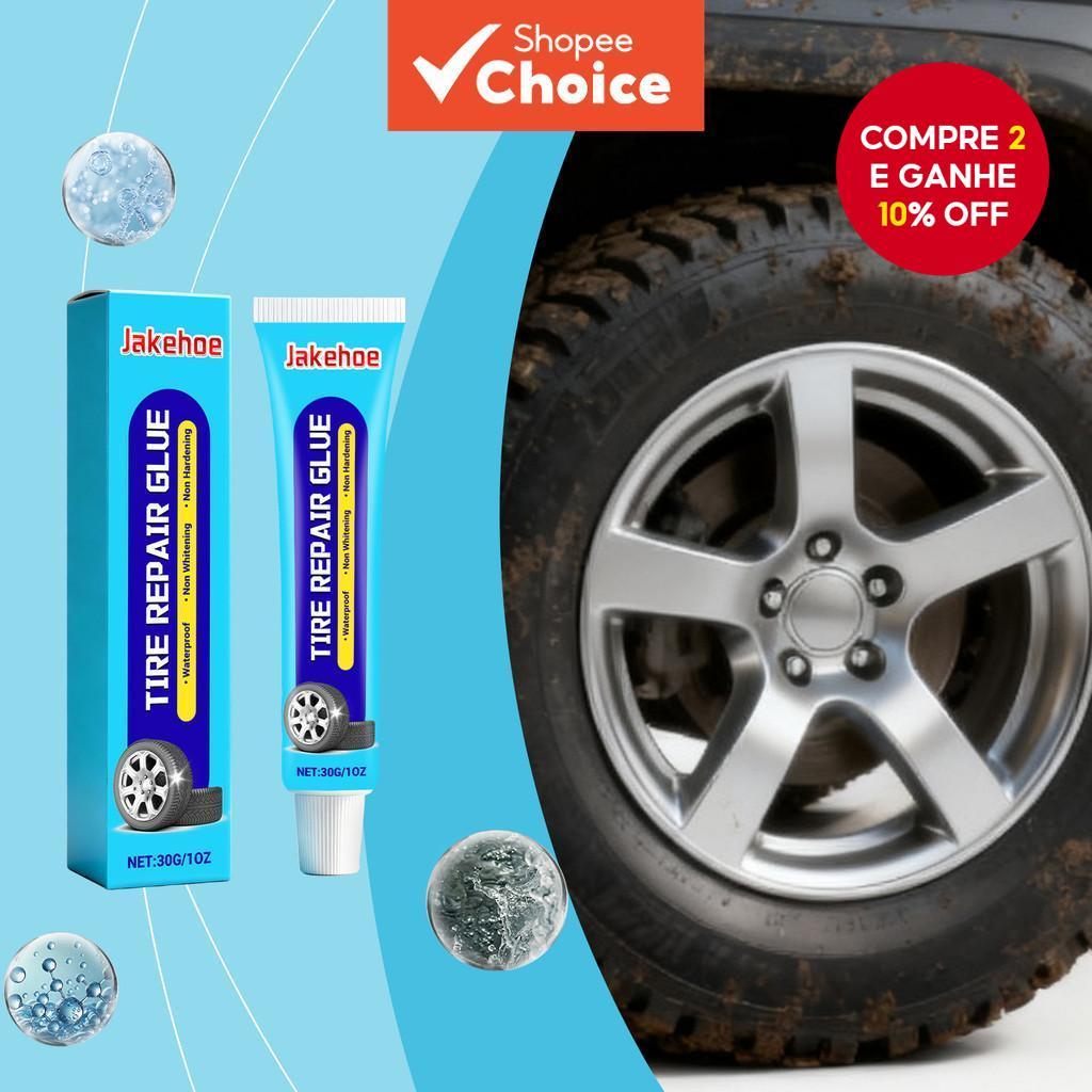  Cola para Reparo de Pneus 30g com Carbono Preto e Resina Terpeno Fenólica para Selante Avançado, Forte, Flexível e
