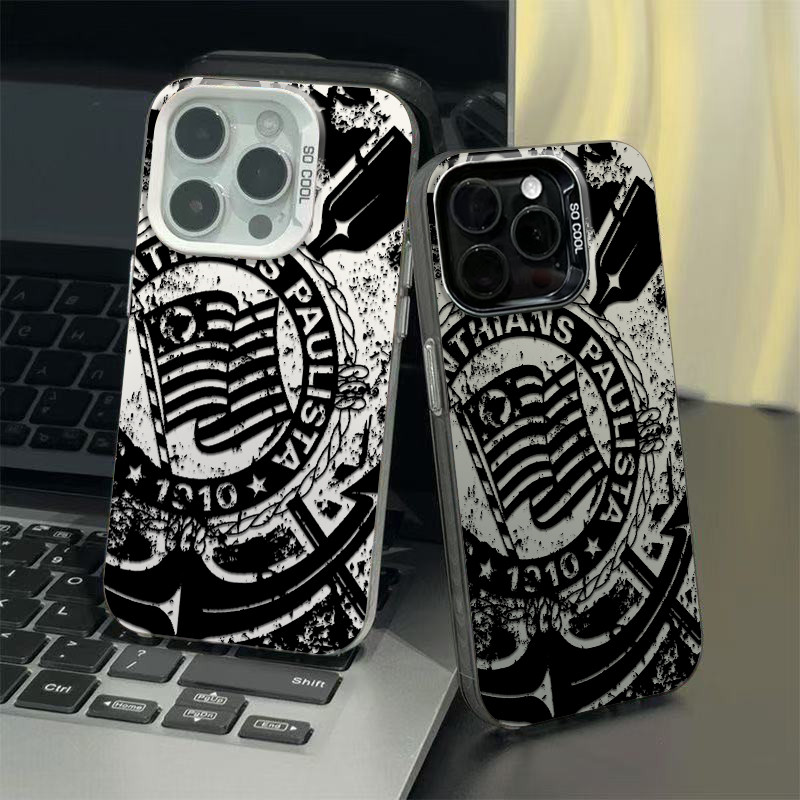 Capinha de celular corinthians para iPhone 7+8 11 12 13 15 14 16 17 Pro Max Xr Xs Max 7+8 16 Plus capa anti impacto