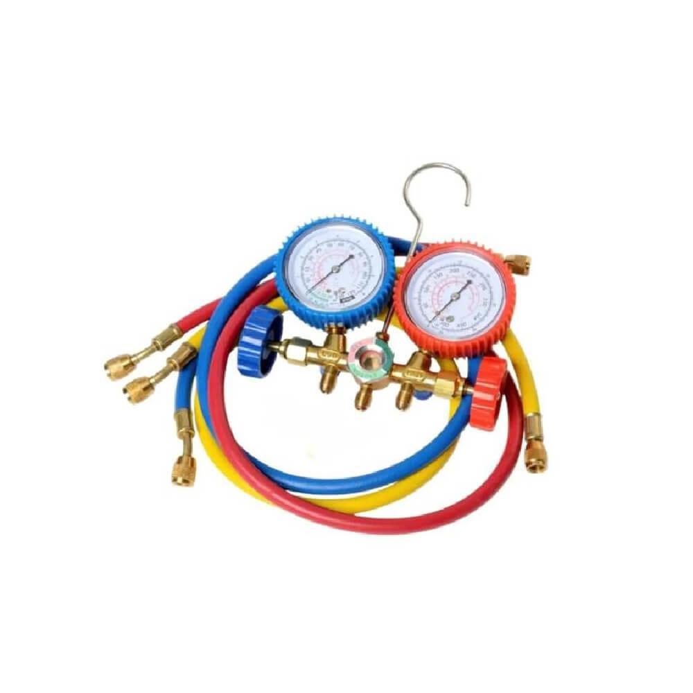 Kit Manifold com Visor e Jogo de Mangueiras 1/4 pol 90cm para R134/R22/R290/R600 Hulter DG5MF-DOMF em Oferta na Shopee