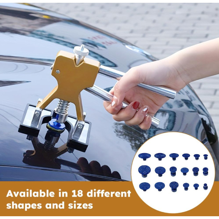 Ferramenta de reparo de amassados de carro + 18 juntas em Oferta na Shopee