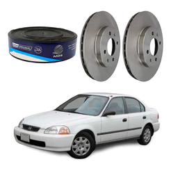 Par Disco Freio Dianteiro Honda Civic 1.5 1.6 1997 A 2000