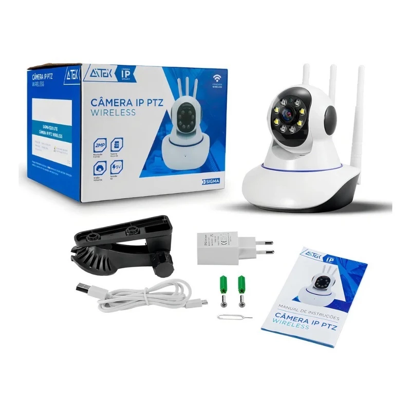 Câmera IP WiFi com 3 Antenas e Visão Noturna — foto 7