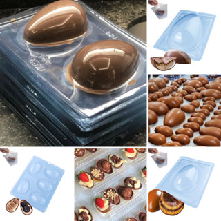 Forma Ovo Páscoa 20g 30g 50g 100g 150g 250g 350g 500g Casca Lisa Grossa Fina 3 Partes Silicone Bwb em Oferta na Shopee