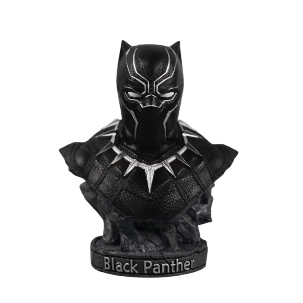 Busto Estátua Boneco Action Figure Pantera Negra Prime Resina