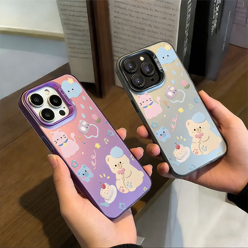 Capa Anti Impacto Para Samsung A26 A25 A27 A07 A05 A35 A55 A54 A24 A34 A23 A24 A53 Fosco Pastel Pals