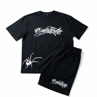 Kit Camiseta 100% Algodão Aranha + Bermuda Moletinho Osascorte Moto Grau 244 Streetwear Favela em Oferta na Shopee