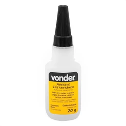 Adesivo Instantâneo Cianoacrilato Industrial Com Média Viscosidade 20g Vonder - 16.62.020.000