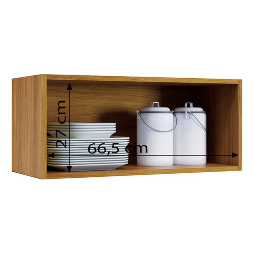 Armário Aéreo 2 Portas Cozinha Kit Fixação Resistente — imagem 2 de 2